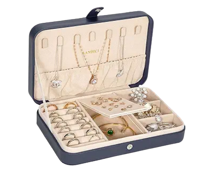 LANDICI Small Jewelry Box for Women Girls