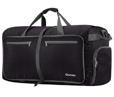 Gonex 40L 60L 80L 100L 150L Large Foldable Travel Duffel Bag 